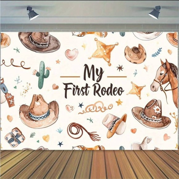 Western Cowboy Themed Wall Tapestry - Picture 1 of 3